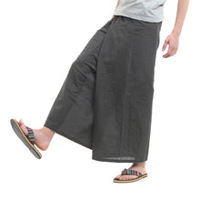 画像をギャラリービューアに読み込む, タイパンツ エスニックパンツ コットン ヒモ仕様 ストライプ 袴パンツ ユニセックス メンズ レディース フィッシャーマンパンツ M