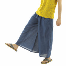 画像をギャラリービューアに読み込む, タイパンツ ゴム仕様 ストライプ ワイドパンツ ユニセックス メンズ レディース エスニック アジアン M
