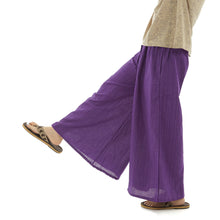 画像をギャラリービューアに読み込む, タイパンツ ゴム仕様 ストライプ ワイドパンツ ユニセックス メンズ レディース エスニック アジアン M