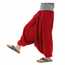 画像をギャラリービューアに読み込む, サルエルパンツ アラジンパンツ ストライプ タイパンツ メンズ レディース ユニセックス ストライプカラー エスニック アラジン M