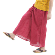 画像をギャラリービューアに読み込む, タイパンツ ゴム仕様 ストライプ ワイドパンツ ユニセックス メンズ レディース エスニック アジアン M
