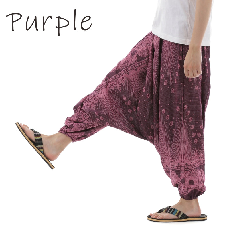 【新品】アラジンパンツ　タイパンツ【ゴム紐】P2柄ワイン　F452 楽天市場】【送料無料】同柄紐 花柄 ストレート タイパンツ