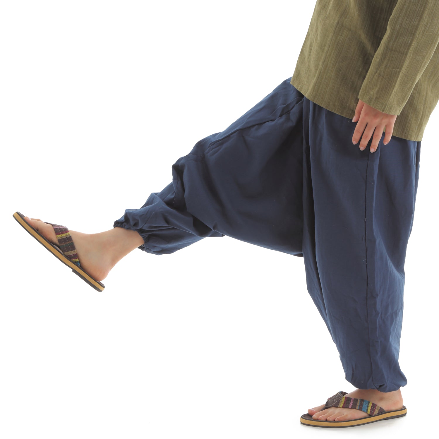 サルエルパンツ アラジンパンツ 無地 タイパンツ メンズ